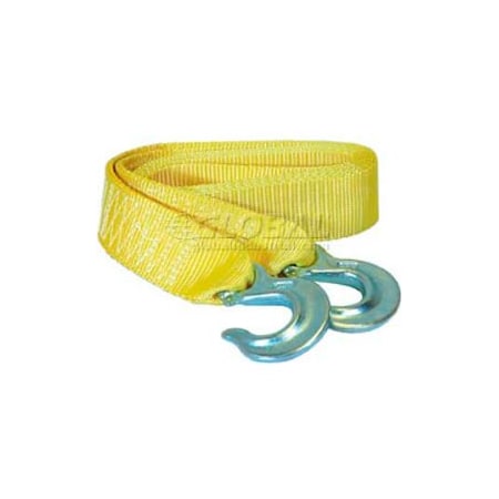 Integrated Supply Network K-Tool 73801 7000 Lb. Capacity Tow Strap 10' x 1-7/8" with Forged Hooks KTI-73801